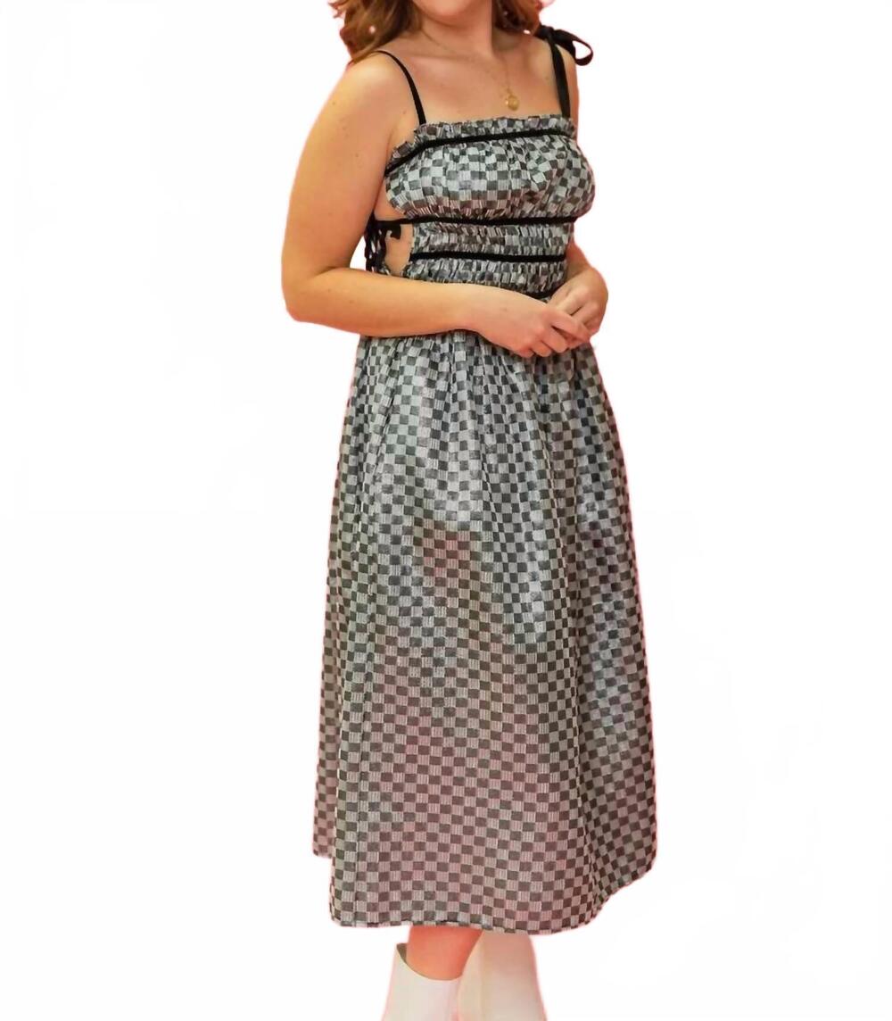 NEW SOFIE THE LABEL clair midi dress in black